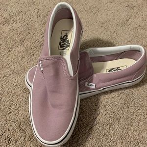 Vans size 10 Lilac Slip On Style